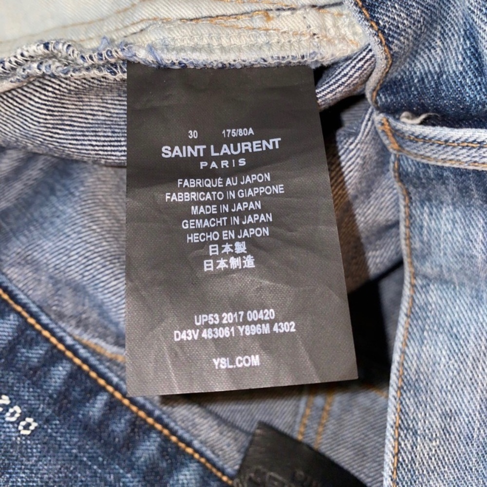 Saint Laurent Paris Jeans